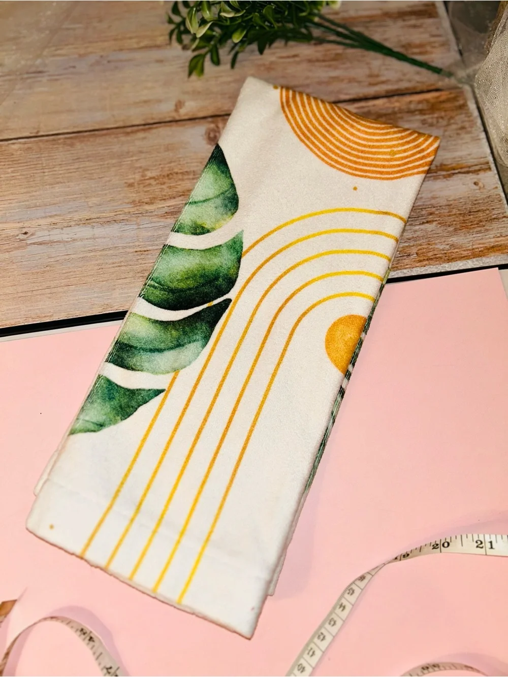 Botanical Arch Shower Curtain, Bathroom Rug and Hand Towel-new